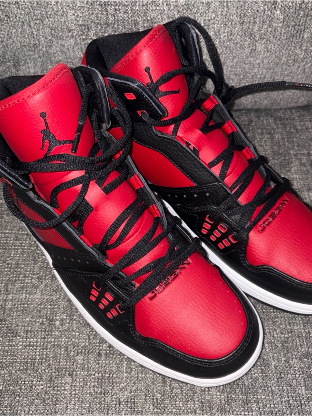 New Nike Jordan Flight 1 Bred Black & Red High-Top Sneakers Men’s Size:9